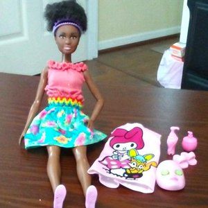 African-American Barbie with accessories